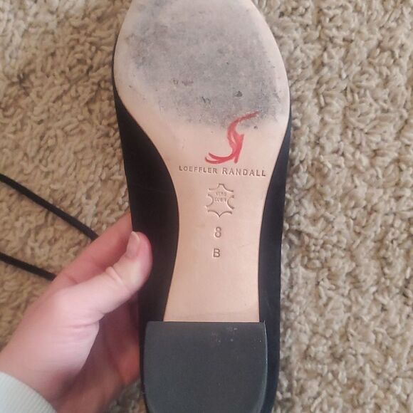 Loeffler Randall Black Suede Ankle Wrap Heels - Quiet Luxury Vibes - Picture 8 of 14